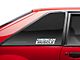 SEC10 AmericanMuscle Quarter Window Decal; Frosted (79-93 Mustang)