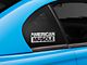 SEC10 AmericanMuscle Quarter Window Decal; Frosted (94-04 Mustang)