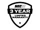 SEC10 AmericanMuscle Quarter Window Decal; White (79-93 Mustang)