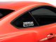 SEC10 AmericanMuscle Quarter Window Decal; White (15-23 Mustang)