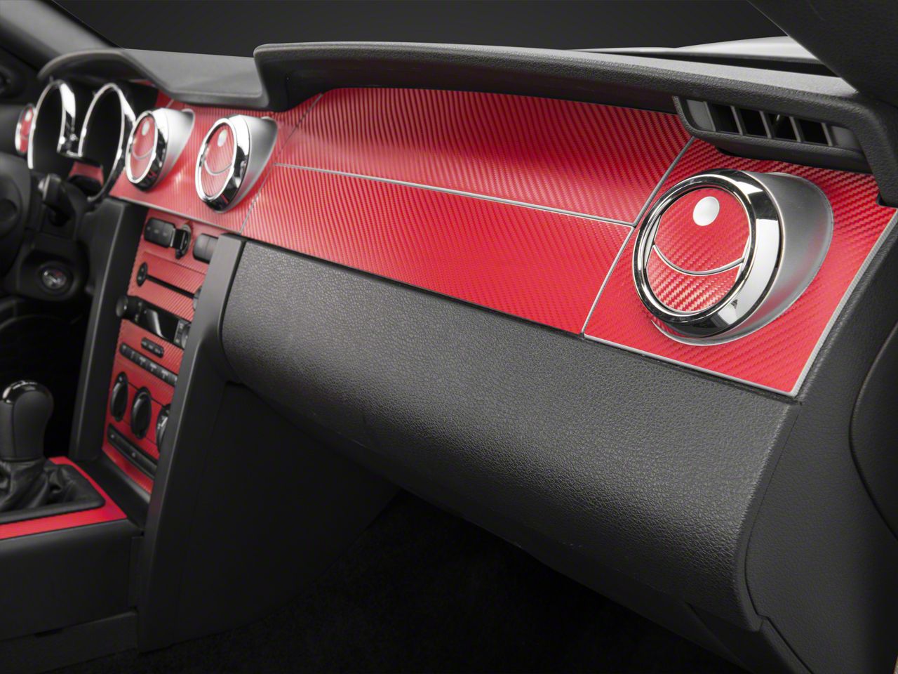 Mustang carbon fiber dash top