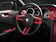 SEC10 Dash Overlay Kit; Red Carbon Fiber (05-09 Mustang)
