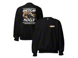 AM Skeleton Kart Crew Neck Sweatshirt; Black 