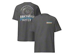 AM Wheel T-Shirt; Dark Heather 