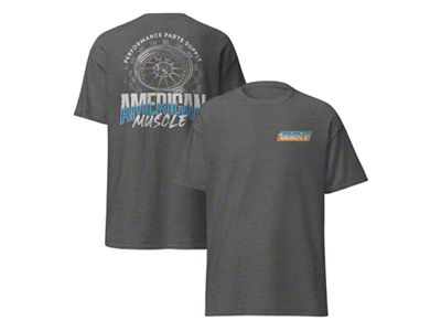 AM Wheel T-Shirt; Dark Heather