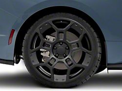 GTD Style Satin Black Rear Wheel; Rear Only; 20x11; 50mm Offset (24-26 Mustang)