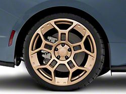 GTD Style Satin Bronze Rear Wheel; Rear Only; 20x11; 50mm Offset (24-26 Mustang)