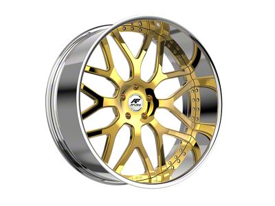 Amani ALLORA 14K Gold Plated Wheel; Rear Only; 24x9.5; -12mm Offset (16-24 Camaro)