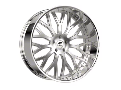 Amani Sorleno Brush Center with Chrome Lip Wheel; Rear Only; 24x9; 15mm Offset (06-10 Charger)