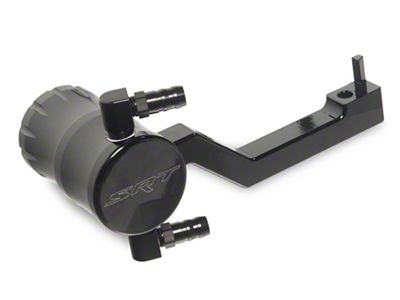 American Brothers Design Black Oil Catch Can with SRT Logo (09-23 5.7L HEMI, 6.4L HEMI Charger)