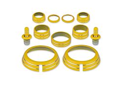 American Brothers Design Interior Knob Kit; Rally Yellow (10-15 Camaro)