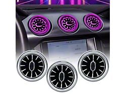 American Modified Turbo Air A/C Vents with Ambient Light (15-23 Mustang w/o Performance Pack Gauges)