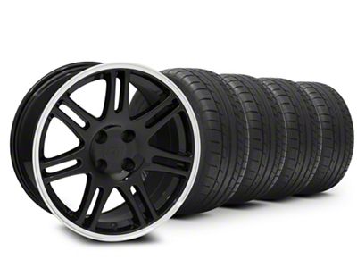 17x9 10th Anniversary Cobra Style & Mickey Thompson High Performance Street Comp Tire Package (87-93 Mustang, Excluding Cobra)