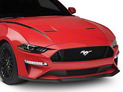 SEC10 Hood Accent Decal; Gloss Black (18-23 Mustang GT, EcoBoost)