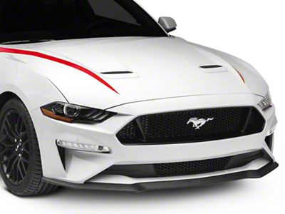 SEC10 Hood Accent Decal; Red (18-23 Mustang GT, EcoBoost)