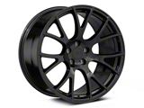 Hellcat Style Gloss Black Wheel; Rear Only; 20x10.5; 25mm Offset (06-10 RWD Charger)