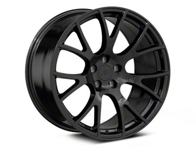 Hellcat Style Gloss Black Wheel; Rear Only; 20x10.5 (06-10 RWD Charger)