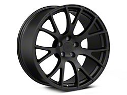 Hellcat Style Satin Black Wheel; Rear Only; 20x10; 25mm Offset (06-10 RWD Charger)
