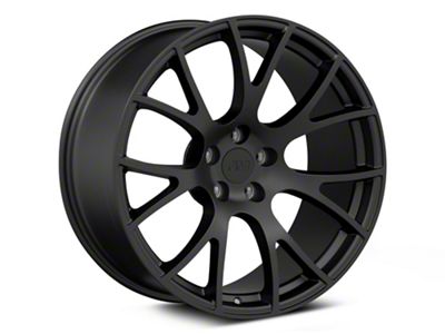 Hellcat Style Satin Black Wheel; Rear Only; 20x10; 18mm Offset (06-10 RWD Charger)