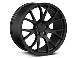 Hellcat Style Satin Black Wheel; Rear Only; 20x10.5; 25mm Offset (06-10 RWD Charger)