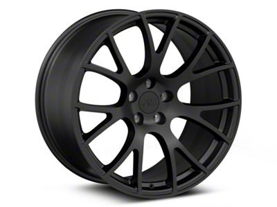 Hellcat Style Satin Black Wheel; Rear Only; 20x10.5 (06-10 RWD Charger)