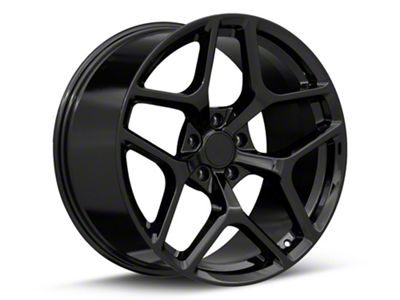 Z/28 Style Gloss Black Wheel; Rear Only; 20x10; 30mm Offset (10-15 Camaro)