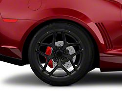 Z/28 Style Gloss Black Wheel; Rear Only; 20x10; 30mm Offset (10-15 Camaro)
