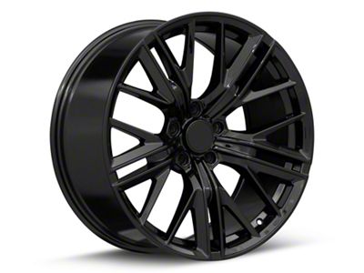 ZL1 Style Gloss Black Wheel; 20x9; 30mm Offset (10-15 Camaro)