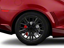 ZL1 Style Gloss Black Wheel; Rear Only; 20x10; 30mm Offset (10-15 Camaro)