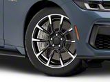 11/12 GT/CS Style Gloss Black Machined Wheel; 18x9; 30mm Offset (24-26 Mustang EcoBoost w/o Performance Pack)