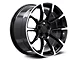 11/12 GT/CS Style Gloss Black Machined Wheel; 18x9 (2024 Mustang EcoBoost w/o Performance Pack)