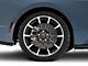 11/12 GT/CS Style Gloss Black Machined Wheel; Rear Only; 19x10 (2024 Mustang)