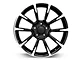 11/12 GT/CS Style Gloss Black Machined Wheel; Rear Only; 19x10 (2024 Mustang)