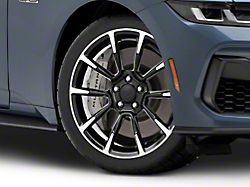 11/12 GT/CS Style Gloss Black Machined Wheel; 19x8.5; 30mm Offset (24-25 Mustang)