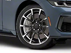 11/12 GT/CS Style Gloss Black Machined Wheel; 19x8.5 (2024 Mustang)