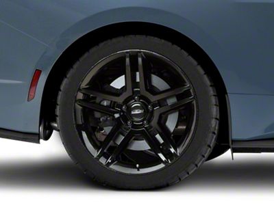2010 GT500 Style Black Wheel; Rear Only; 19x10; 48mm Offset (24-25 Mustang)