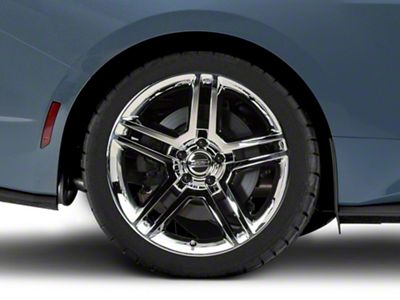 2010 GT500 Style Chrome Wheel; Rear Only; 19x10; 48mm Offset (24-25 Mustang)