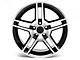2010 GT500 Style Gloss Black Machined Wheel; 19x8.5 (2024 Mustang)