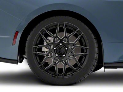 2013 GT500 Style Gloss Black Wheel; Rear Only; 19x10 (2024 Mustang)