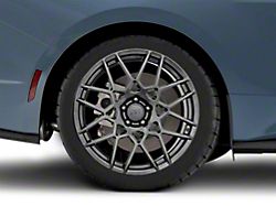 2013 GT500 Style Hyper Dark Wheel; Rear Only; 19x10; 48mm Offset (24-26 Mustang)