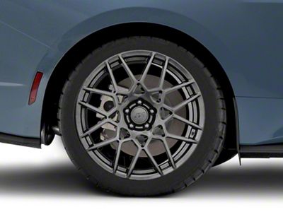 2013 GT500 Style Hyper Dark Wheel; Rear Only; 19x10 (2024 Mustang)