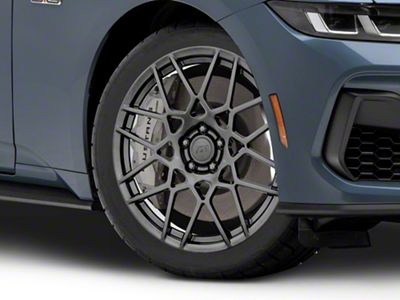 2013 GT500 Style Hyper Dark Wheel; 19x9.5; 35mm Offset (24-25 Mustang)