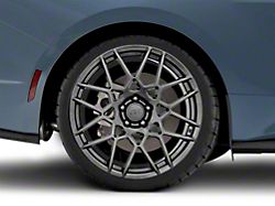 2013 GT500 Style Hyper Dark Wheel; Rear Only; 20x10; 48mm Offset (24-26 Mustang)