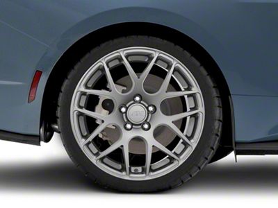 AMR Charcoal Wheel; Rear Only; 20x10; 48mm Offset (24-25 Mustang)
