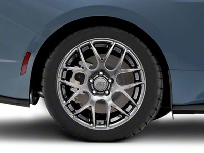 AMR Dark Stainless Wheel; Rear Only; 18x10; 45mm Offset (24-25 Mustang EcoBoost w/o Performance Pack)