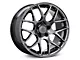 AMR Dark Stainless Wheel; Rear Only; 18x10 (2024 Mustang EcoBoost w/o Performance Pack)