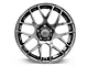 AMR Dark Stainless Wheel; Rear Only; 18x10 (2024 Mustang EcoBoost w/o Performance Pack)
