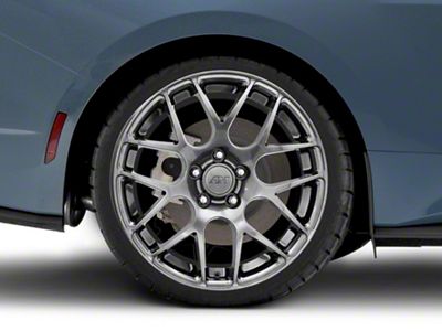 AMR Dark Stainless Wheel; Rear Only; 20x10 (2024 Mustang)