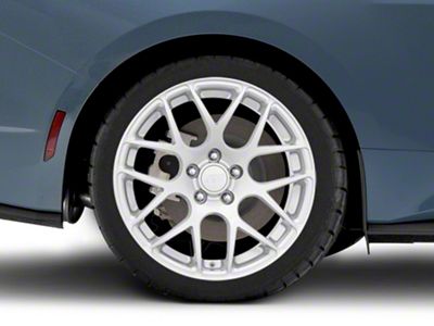 AMR Silver Wheel; Rear Only; 19x10; 48mm Offset (24-25 Mustang)