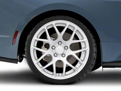 AMR Silver Wheel; Rear Only; 20x10 (2024 Mustang)